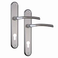 Ручки на планке SIBA Lucca 85 матовый никель/хром